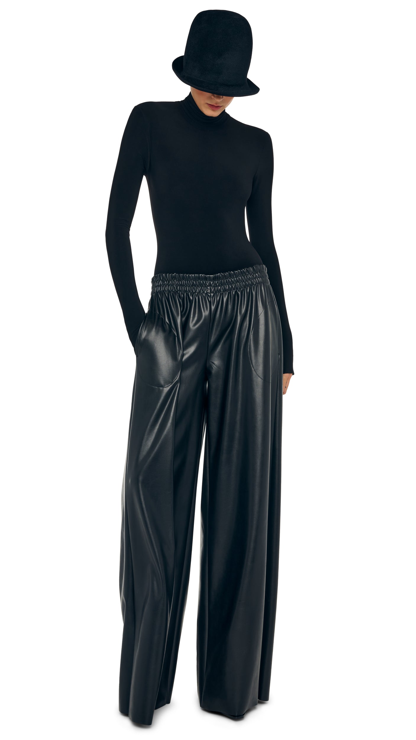 Norma Kamali LONG SLEEVE TURTLE BODYSUIT