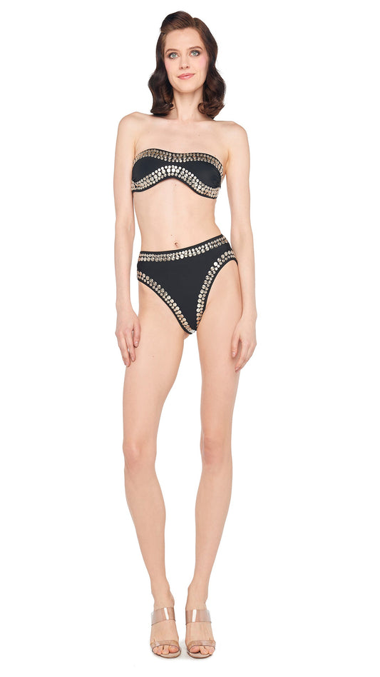 Norma Kamali ALL OVER STUD SUNGLASS BRA