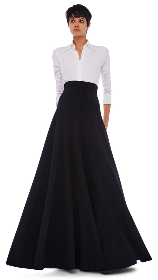 Norma Kamali LONG GRACE SKIRT
