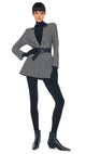 Large Houndstooth/Black
