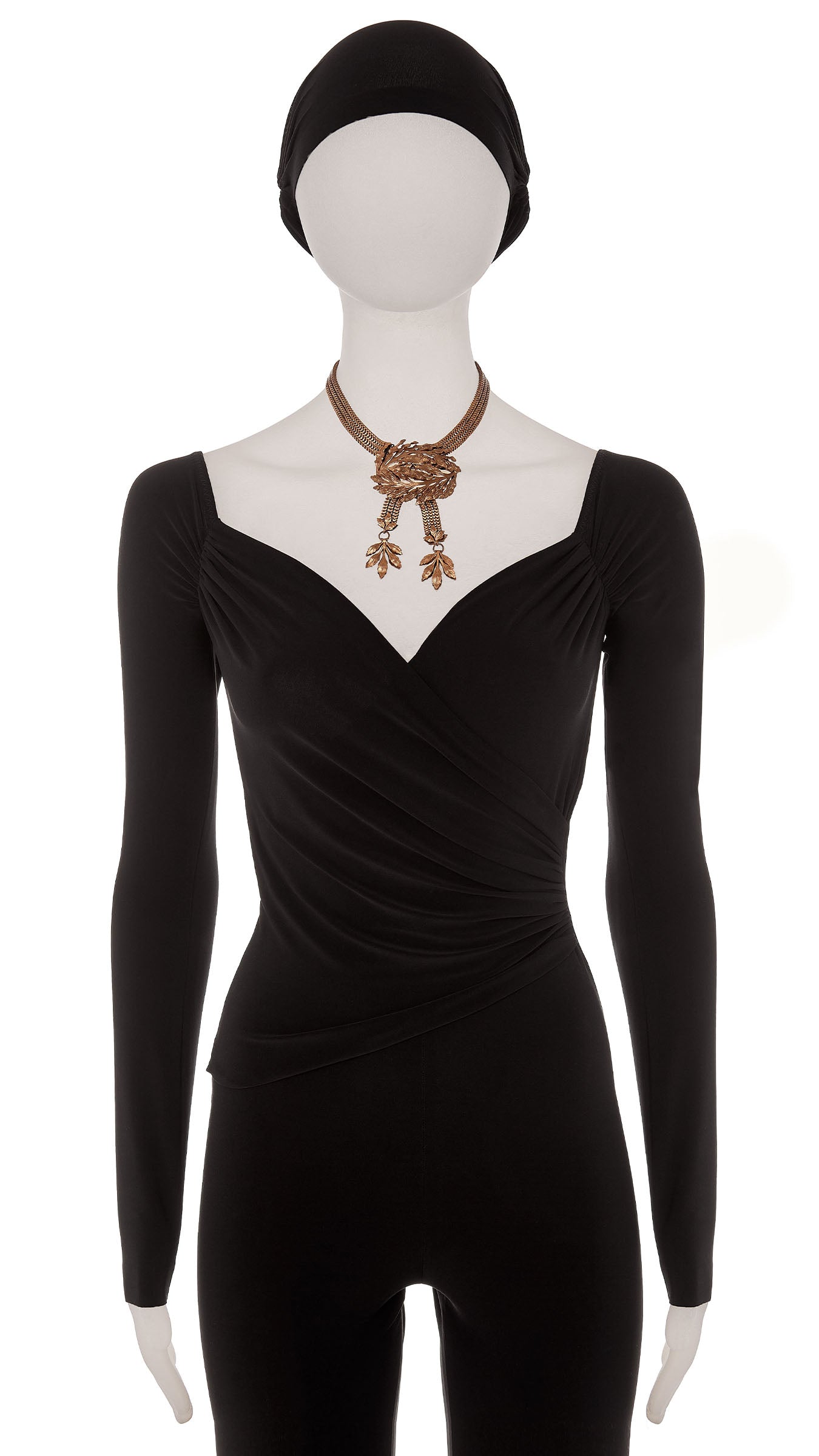 Norma Kamali LEAF DROP PENDANT NECKLACE