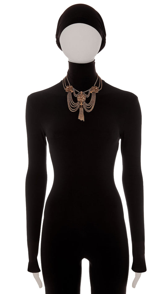 Norma Kamali CHAIN DROP NECKLACE WITH TASSEL