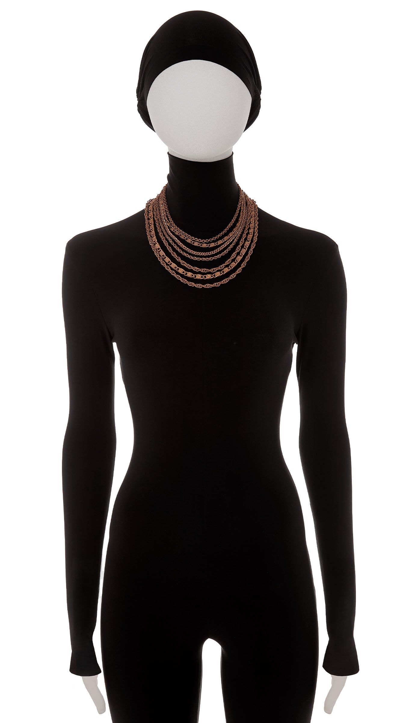 Norma Kamali MULTI TIERED CHAIN NECKLACE