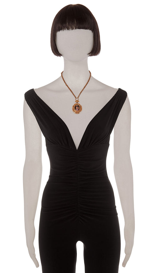Norma Kamali FACE PENDANT NECKLACE