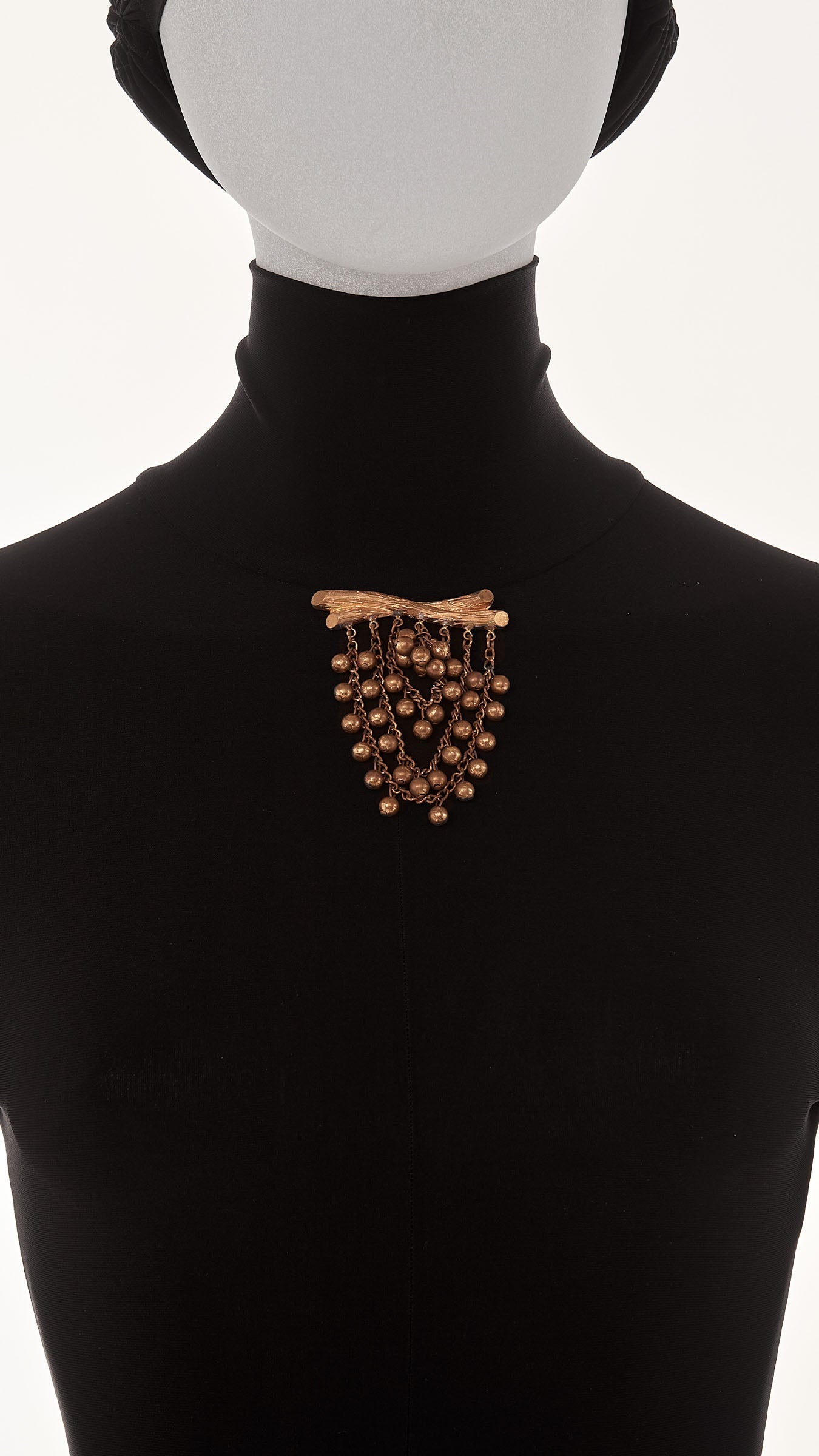 Norma Kamali TIERED DROP BROOCH
