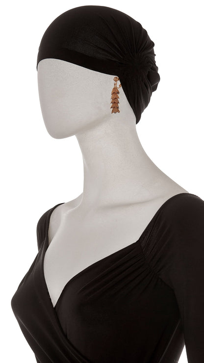 Norma Kamali BRASS TIERED DROP FILIGREE EARRINGS