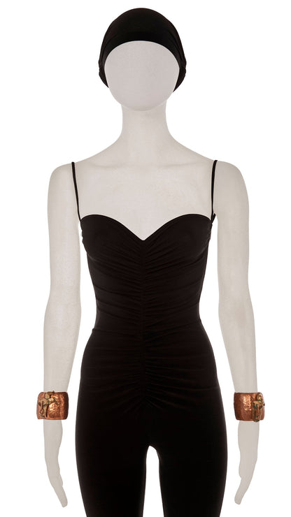 Norma Kamali FACE DETAIL BRASS CUFFS