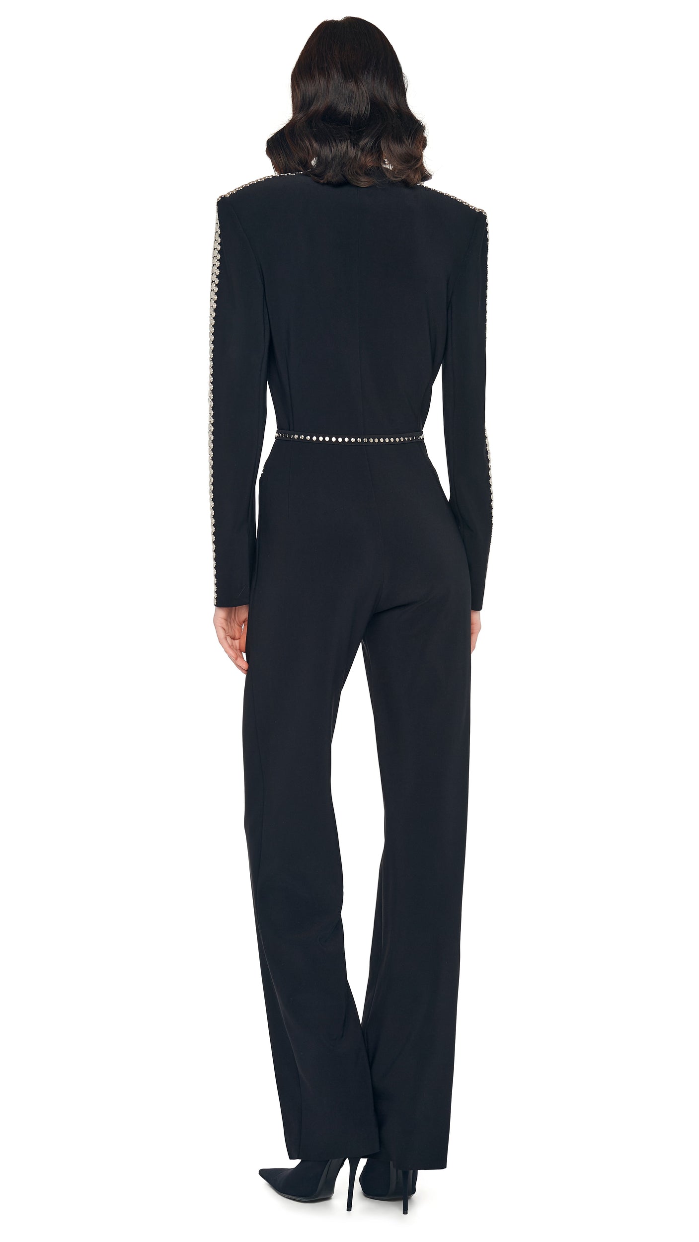 Norma Kamali STUD SKINNY BELT