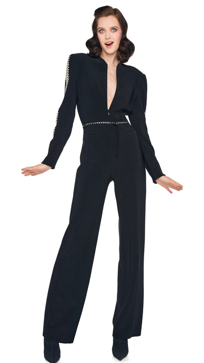 Norma Kamali STUD SKINNY BELT