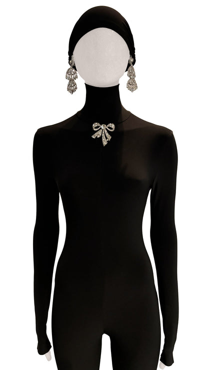 Norma Kamali EISENBERG STONE BOW BROOCH