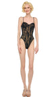 Black Stretch Lace/Nude