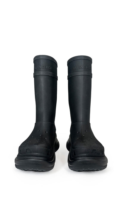 Norma Kamali CROCS X BALENCIAGA BOOT TO KNEE