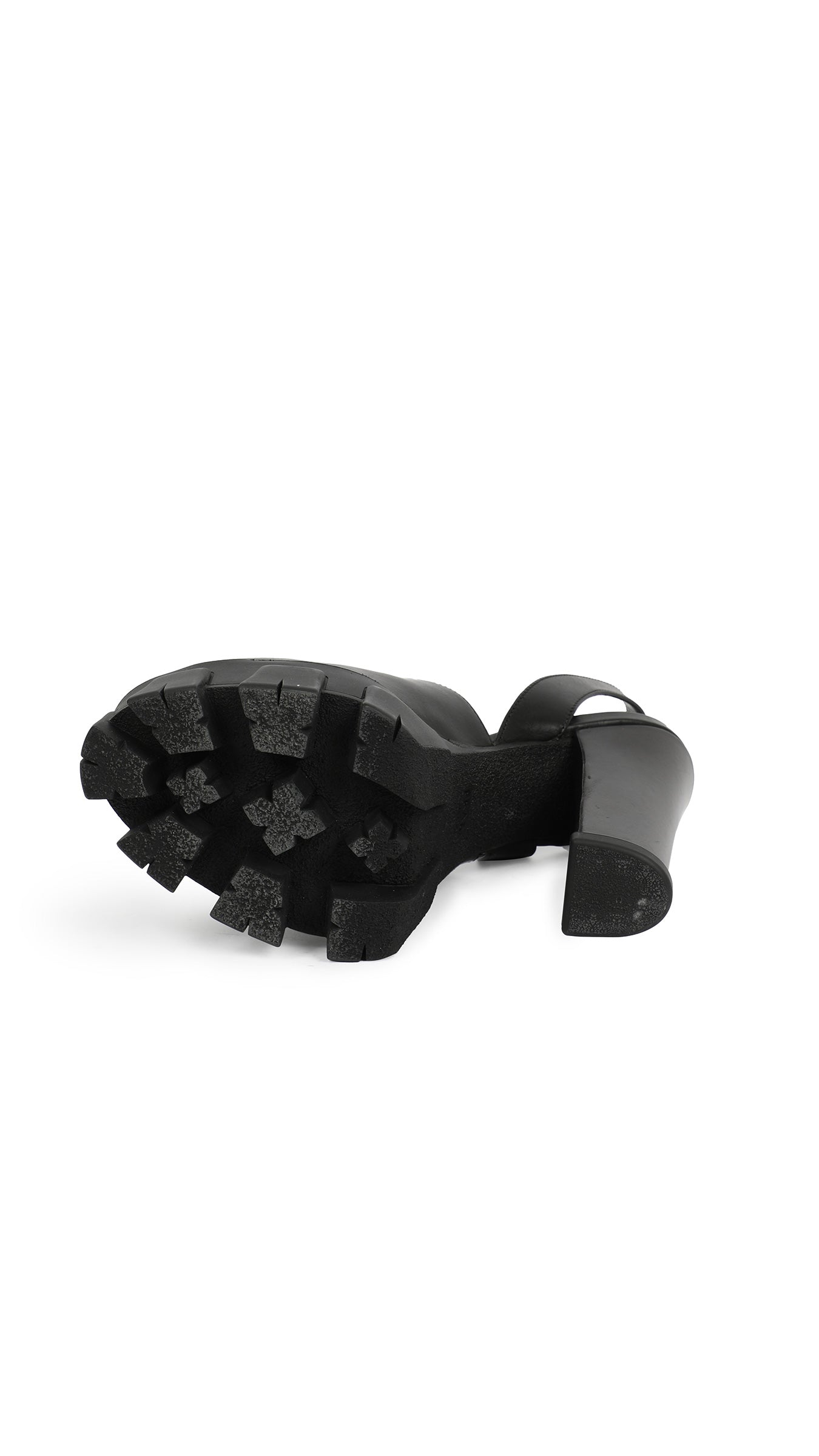 Norma Kamali PRADA LUG SOLE ANKLE STRAP PLATFORM SANDAL