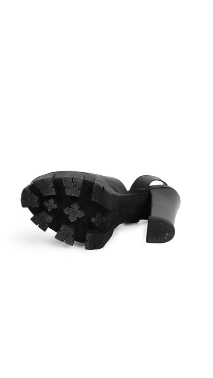 Norma Kamali PRADA LUG SOLE ANKLE STRAP PLATFORM SANDAL