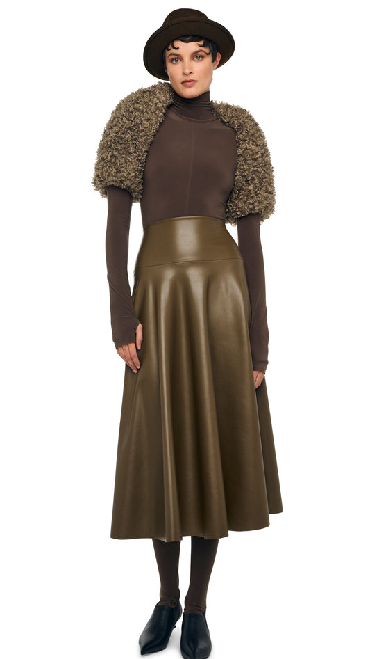 Norma Kamali LONG SLEEVE SHRUGGIE