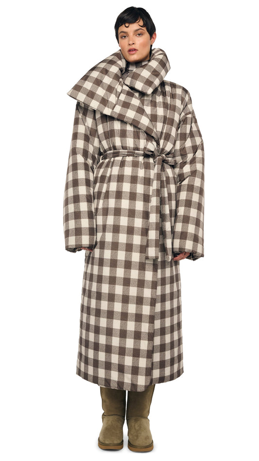 Norma Kamali HIGH COLLAR SLEEPING BAG COAT LONG