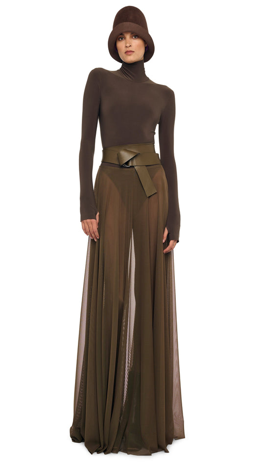 Norma Kamali LONG SLEEVE TURTLE BODYSUIT