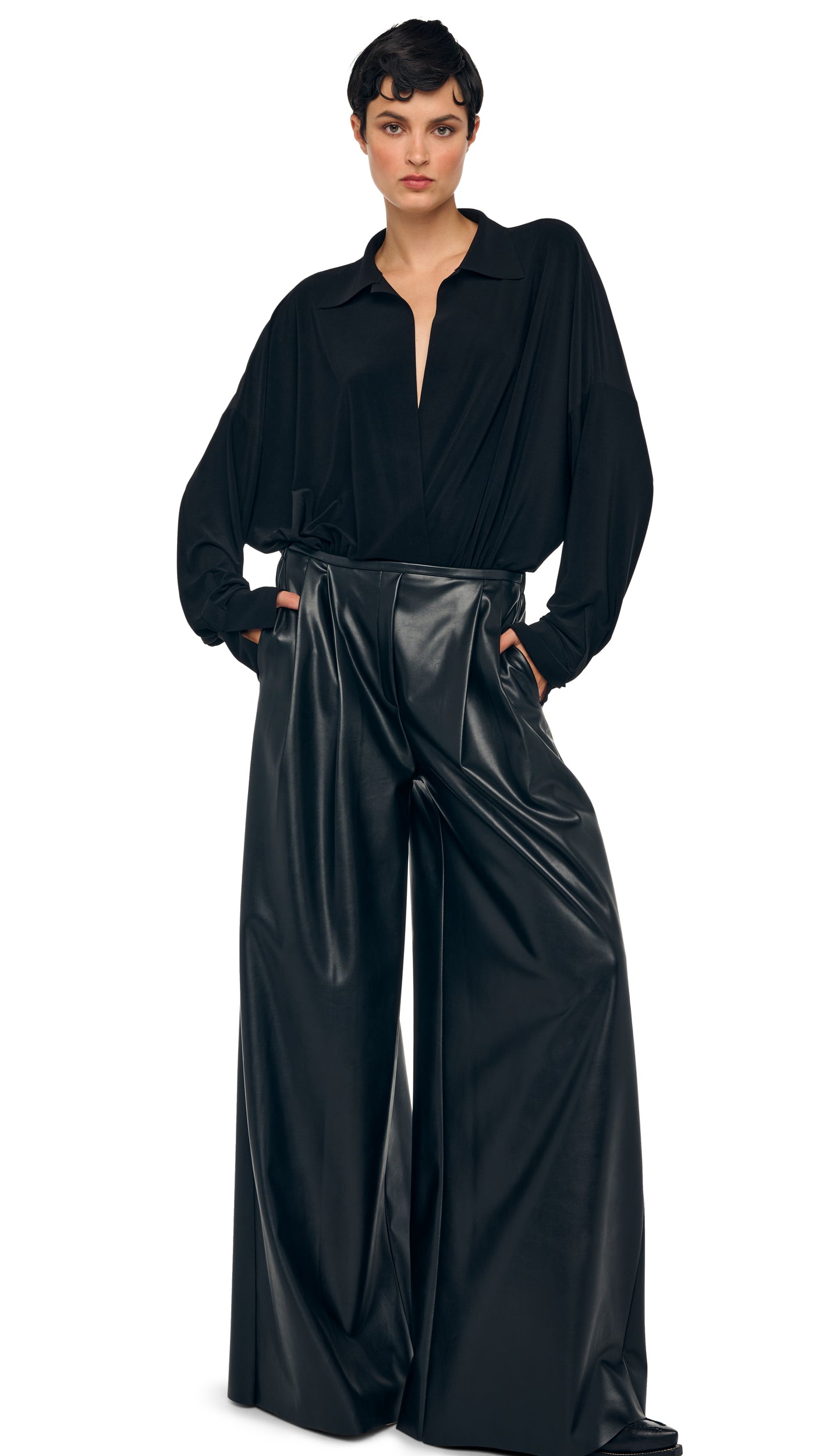 Norma Kamali SUPER OS BF NK SHIRT BODYSUIT